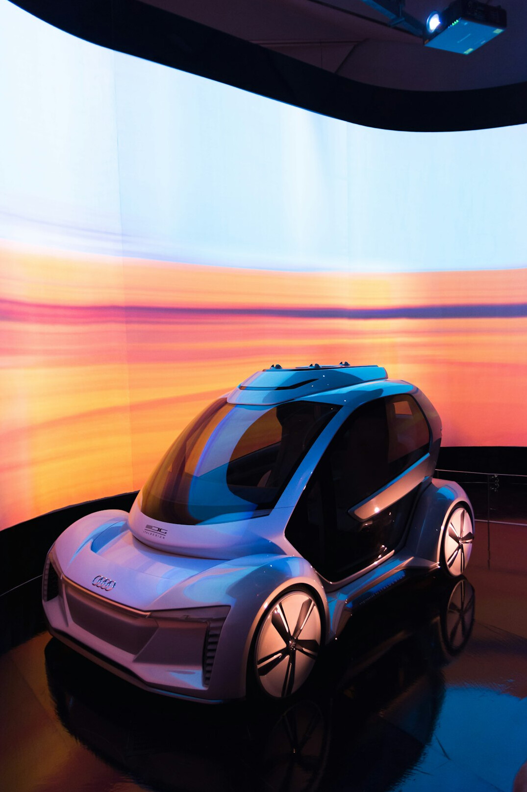 futuristic car prototype